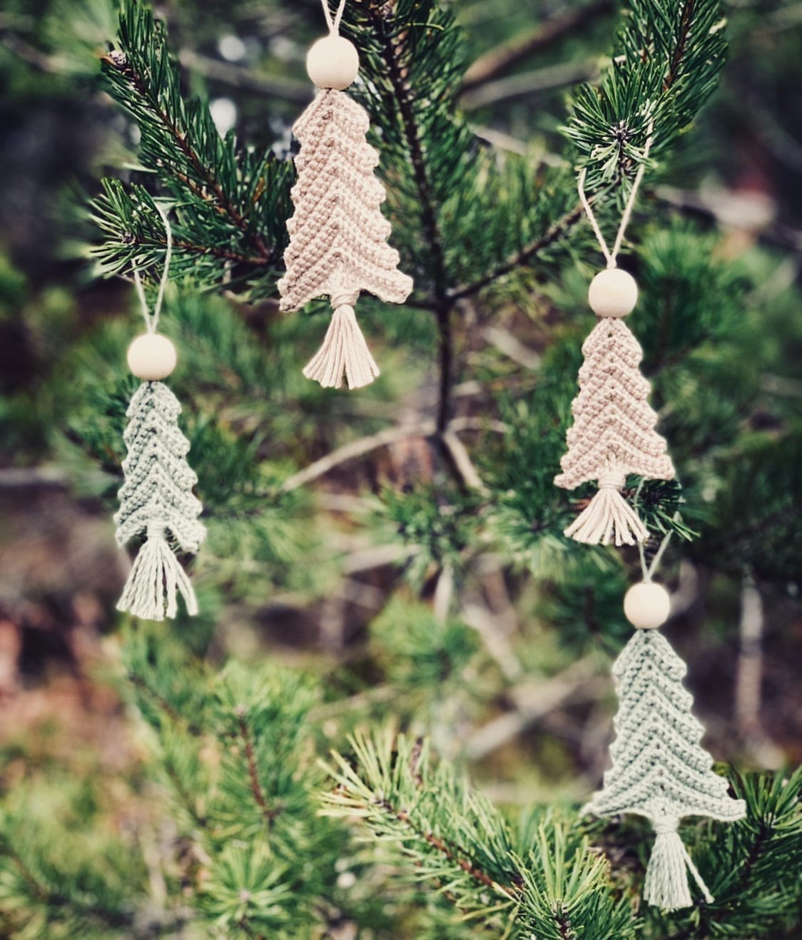 BUNDLE : Crochet heart, gnomes, trees, angels and round ornaments