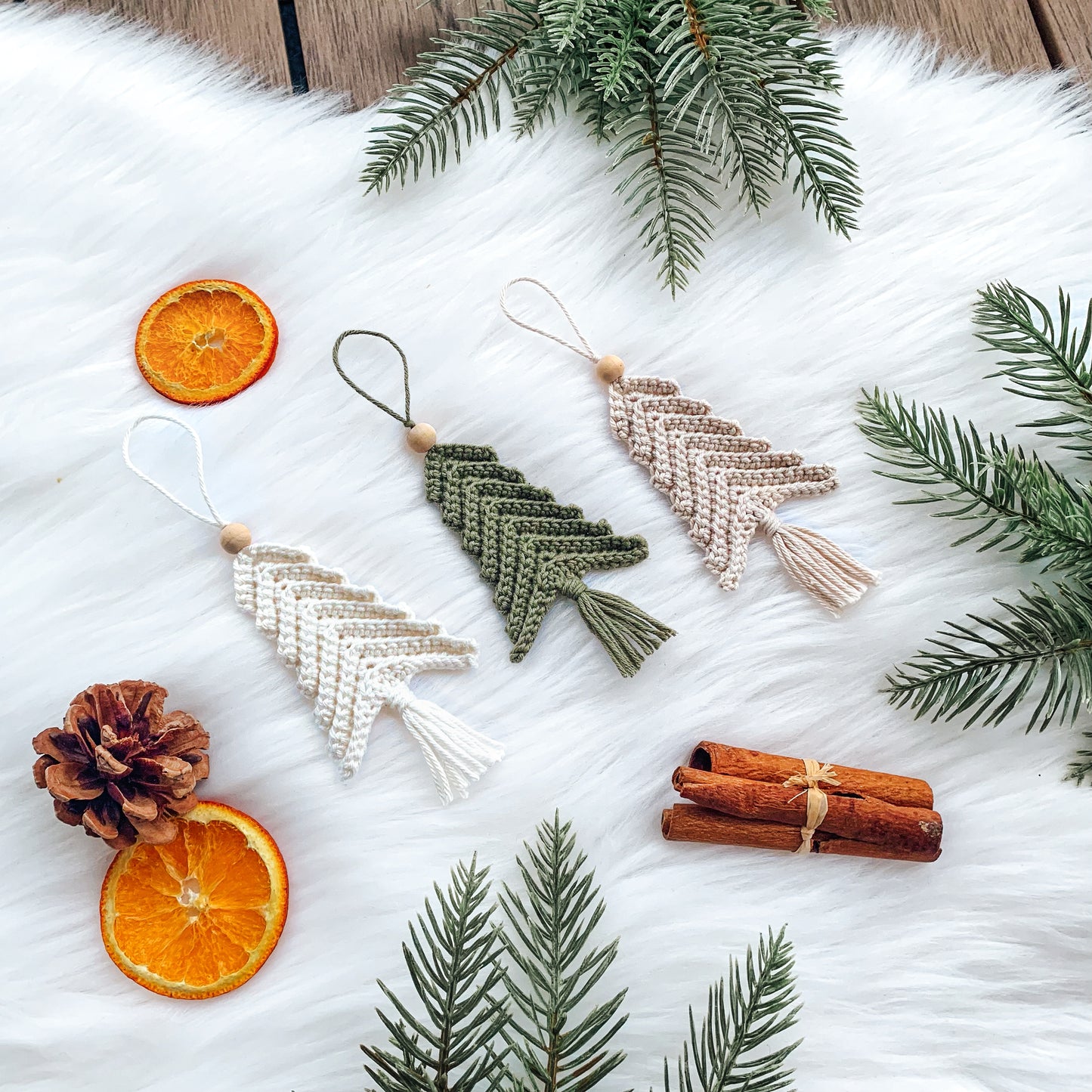 Beginner-friendly crochet Christmas bundle with easy ornament patterns for festive handmade decor.