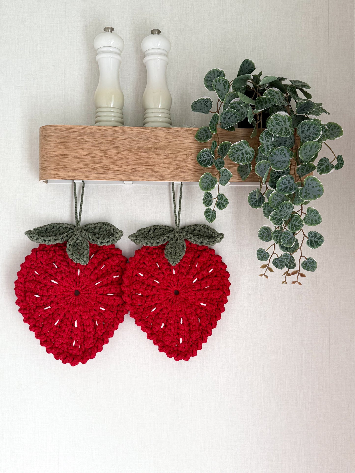 Crochet fruit wall hanging patterns for kitchen home decor